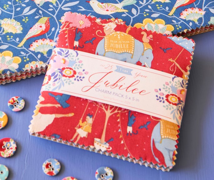 Fabric, Jubilee by Tilda  - 5-inch CHARM PACK