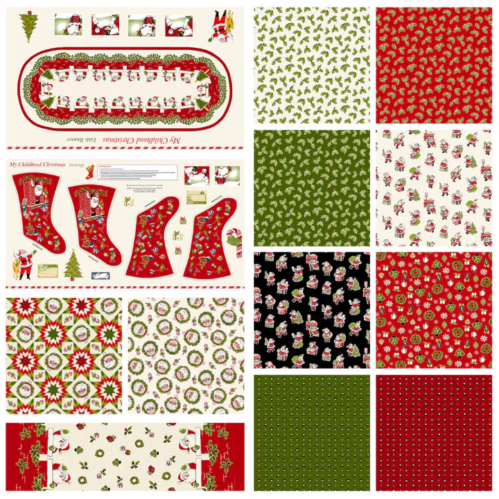 PATTERN, Christmas Stocking Wallhanging Quilt by Buttermilk Basin