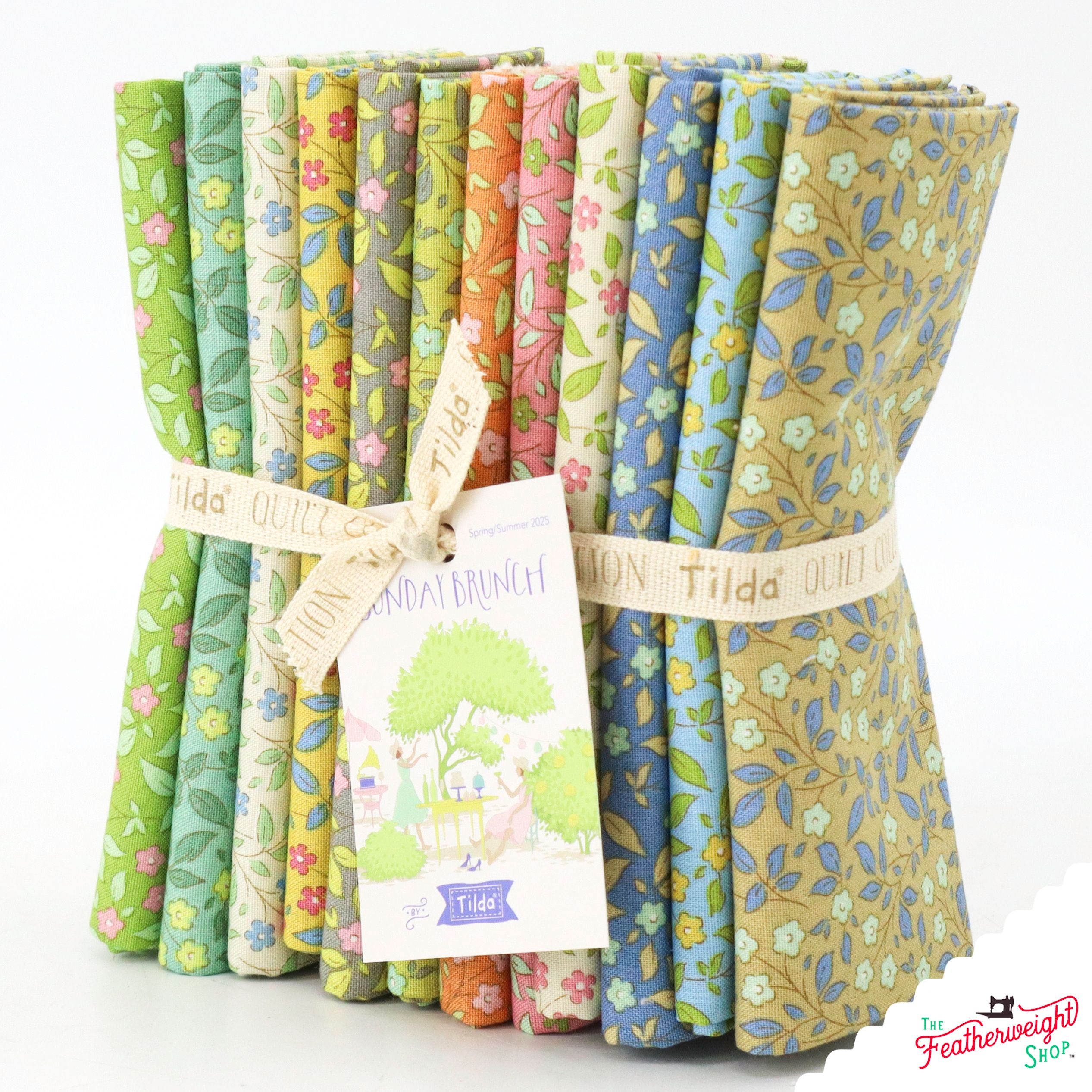 Fabric, Sunday Brunch TIPSY BLENDERS by Tilda - FAT QUARTER BUNDLE