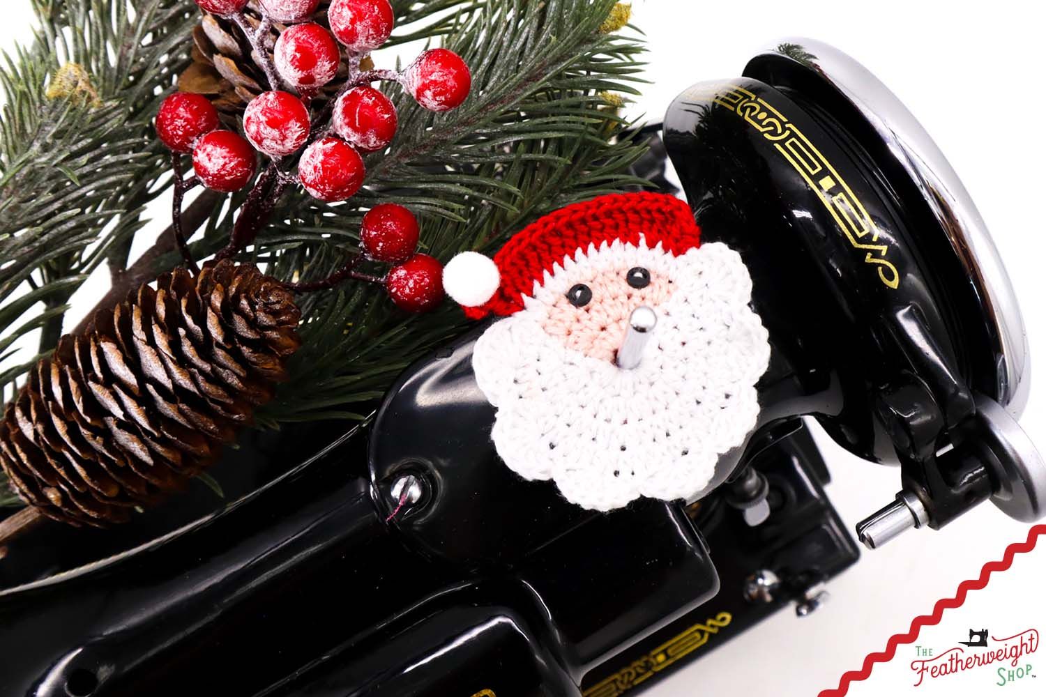 Spool Pin Doily - Christmas Santa Claus