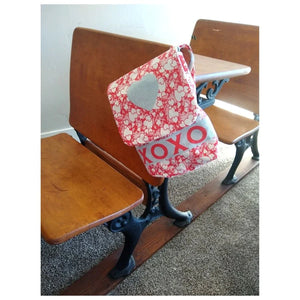 Fabric, VALENTINE Chair Bag Panel Sugar & Spice by Cottage Mama - (by the panel)