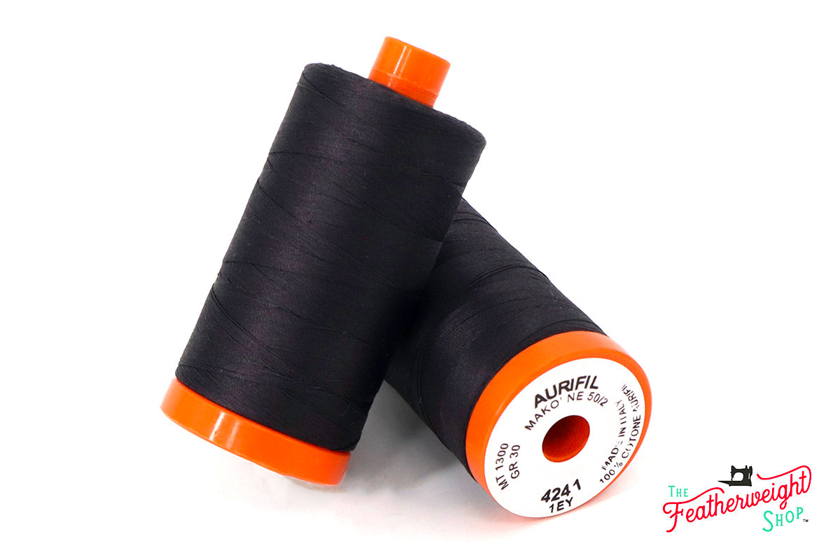 Aurifil Cotton Mako 4241 Almost Black 50 wt Aurifil Cotton Mako 4241 Almost Black 50 wt