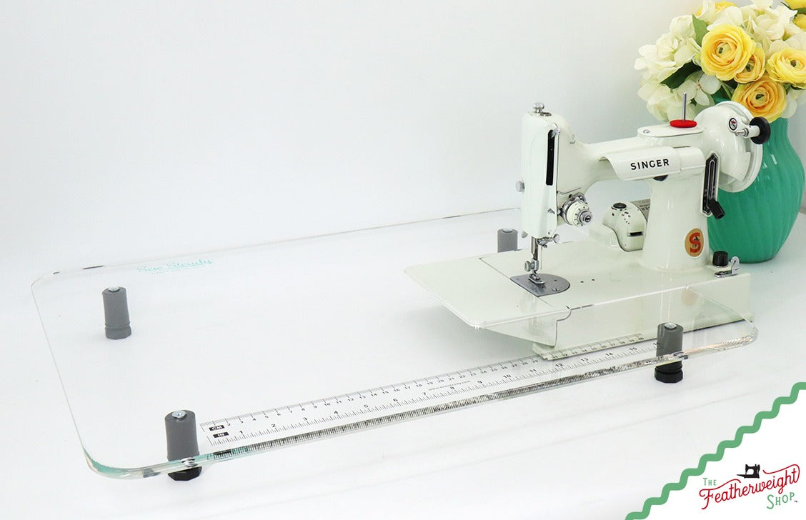 Sew Steady CLEAR Table Extension for WHITE FW 221 - CLEARANCE, SOLD AS IS