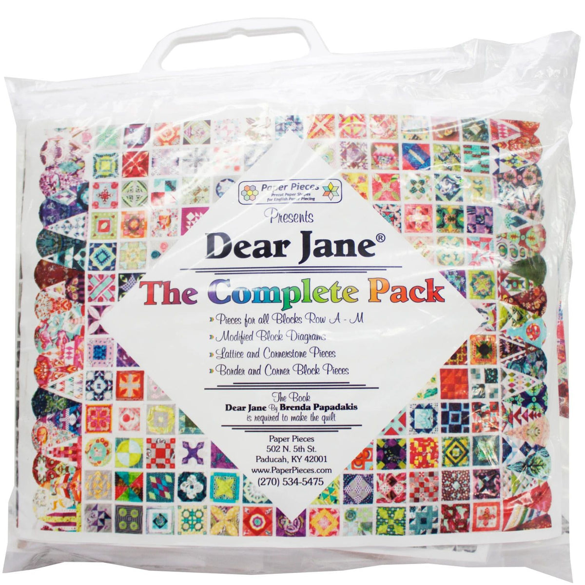 Pattern, Paper Pieces Dear Jane Quilt, Complete Pack – The Singer ...