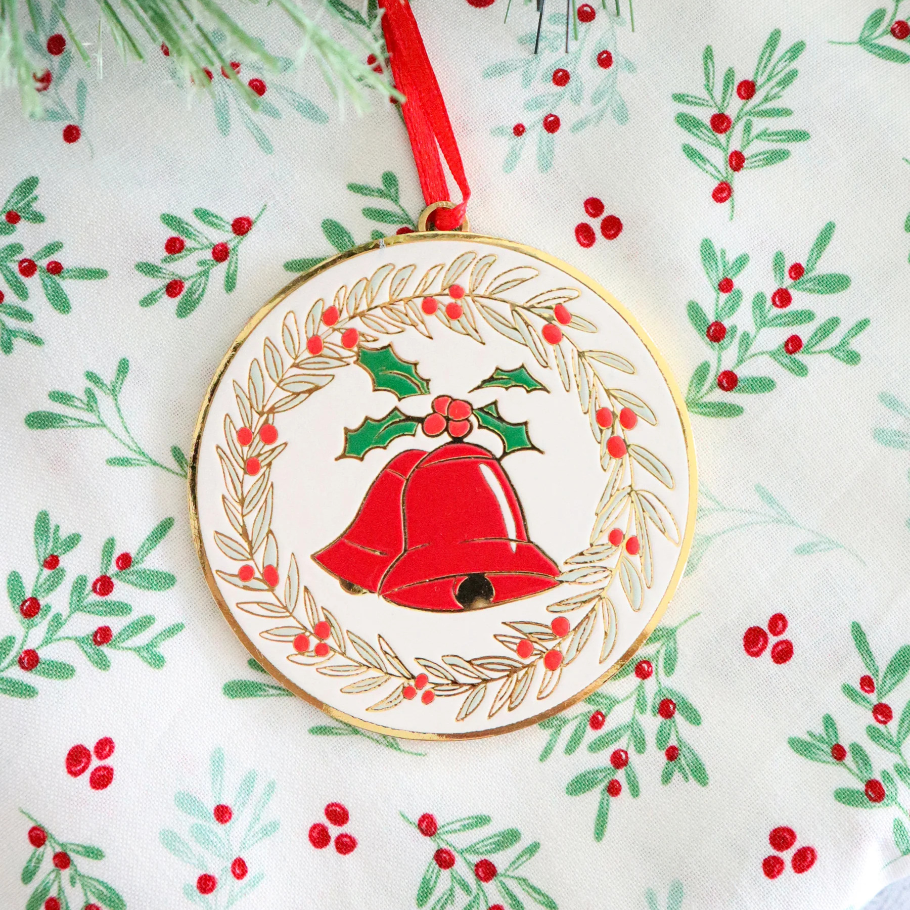 Christmas ORNAMENT, Christmas Bells by Flamingo Toes