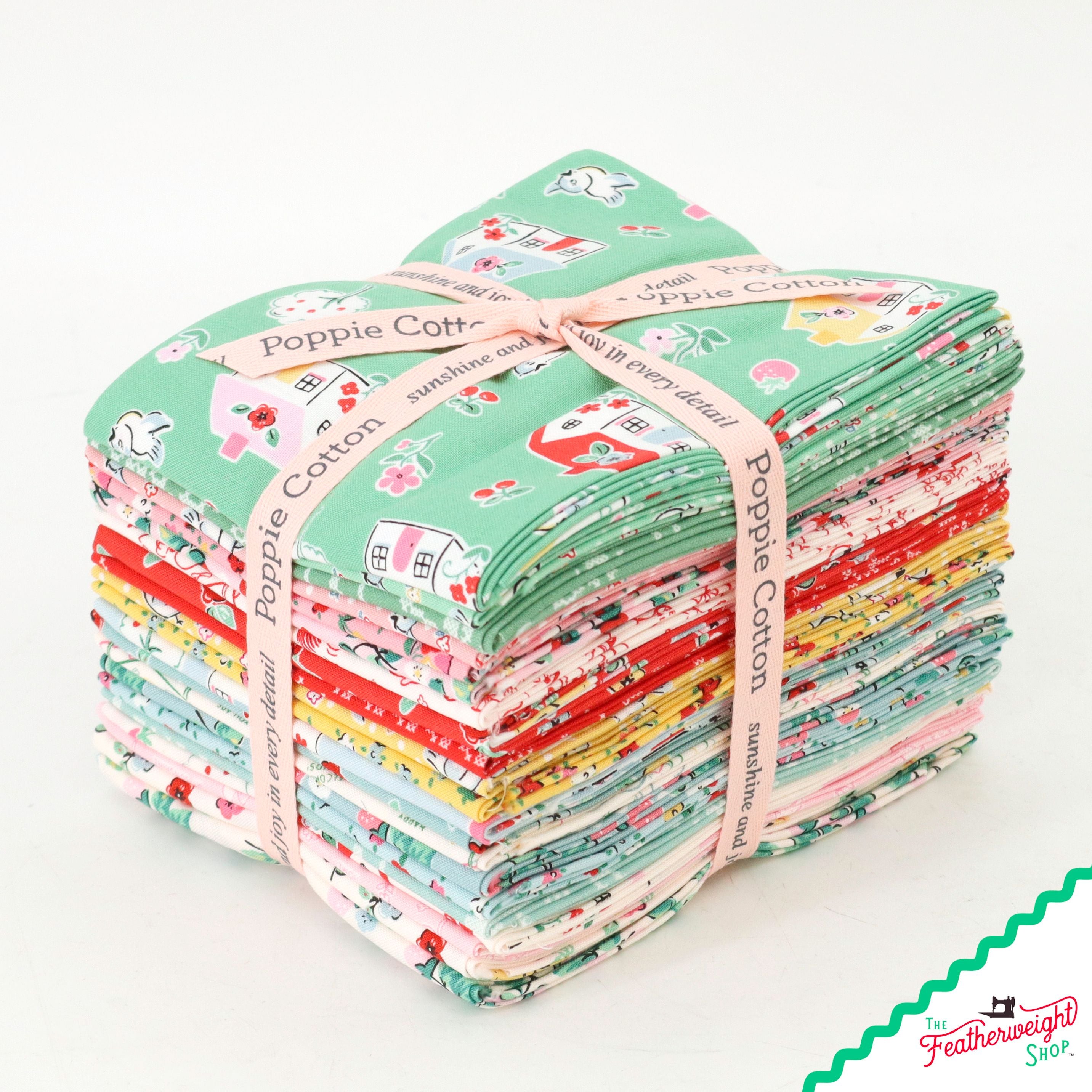 Fabric, Home Sweet Home by Elea Lutz for Poppie Cotton - FAT QUARTER BUNDLE