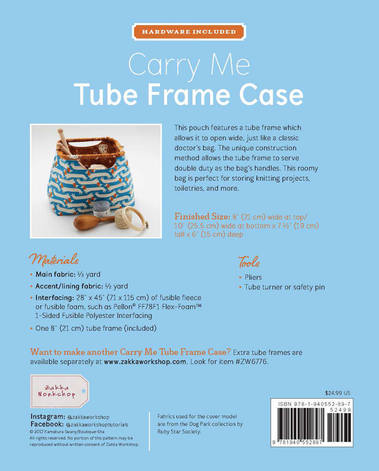 PATTERN, Carry Me Tube Frame Case + Hardware Kit