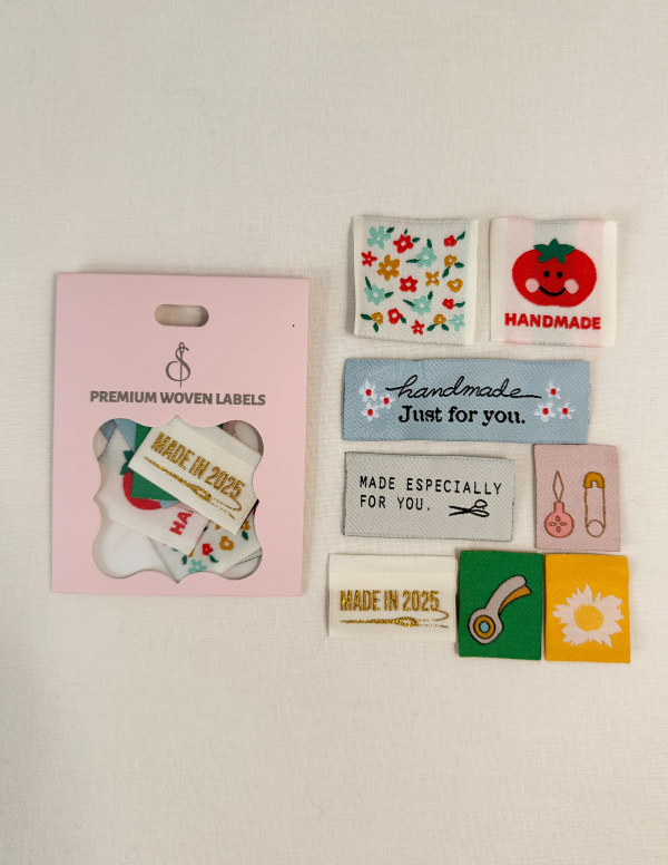 Labels, Assorted Woven Sew-In Tags by Minki Kim