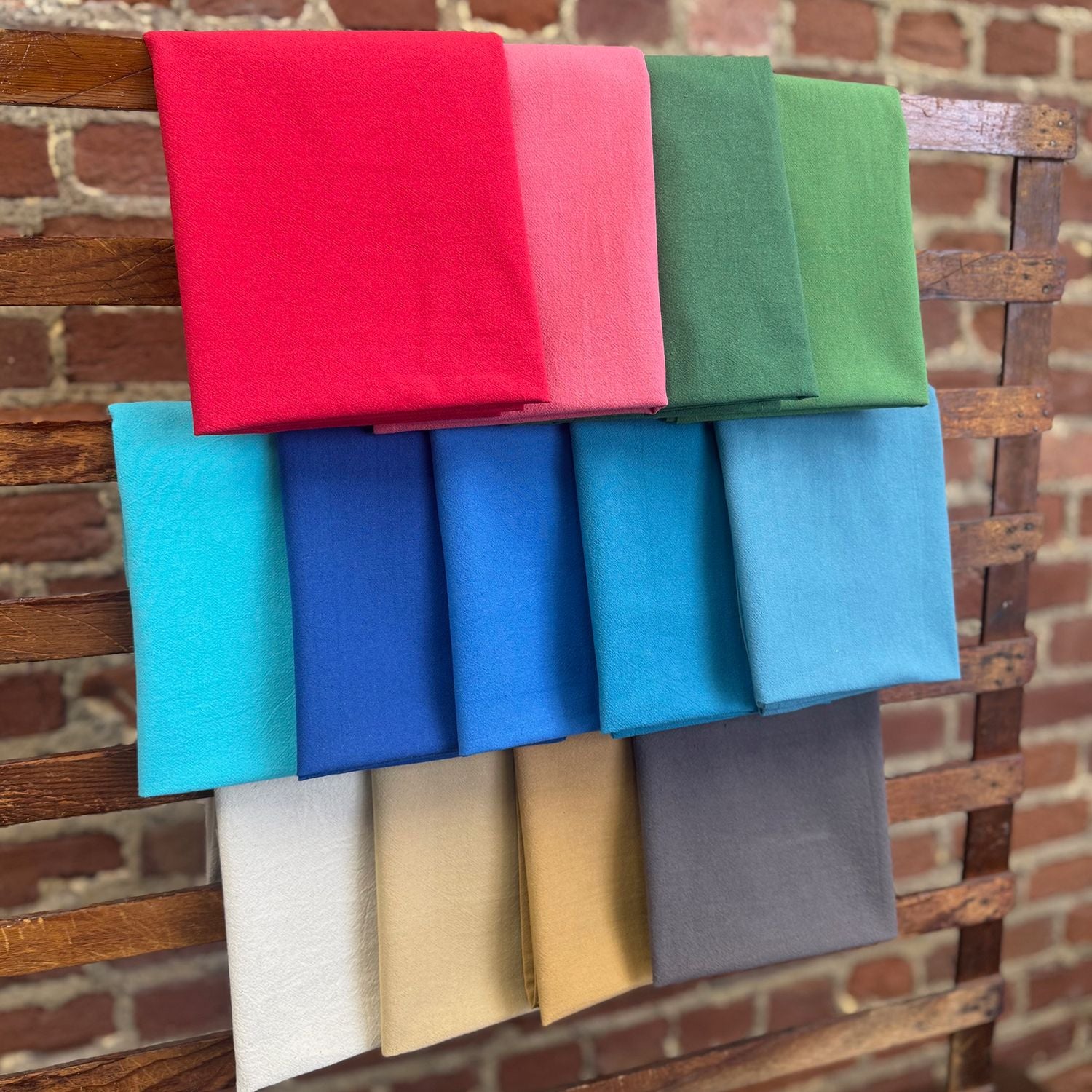 Fabric, Flour Sack Towel by Amy Barickman Creative - Stone Gray