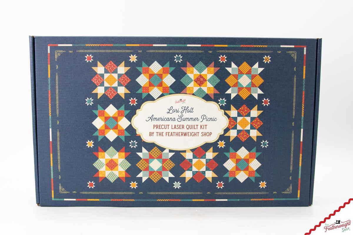 Front of the Lori Holt Americana Summer Picnic quilt kit box