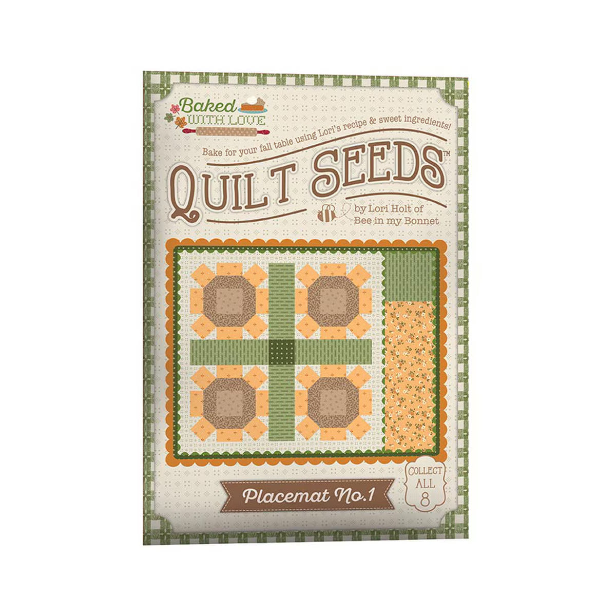 PATTERN, Baked With Love Quilt Seeds ~ PLACEMAT No. 1 Block by Lori Holt