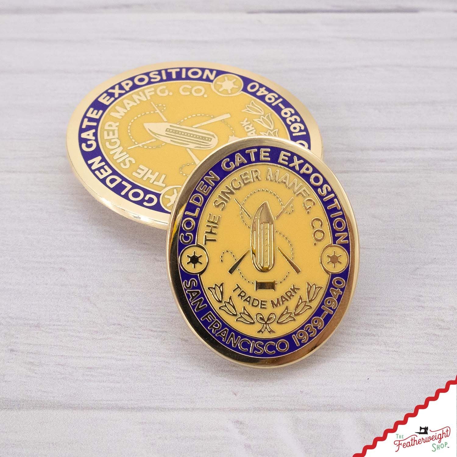 LAPEL Pin - Featherweight Badge Golden Gate