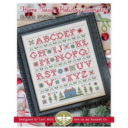 Counted CROSS-STITCH, Home Town Holiday Sampler Pattern by Lori Holt