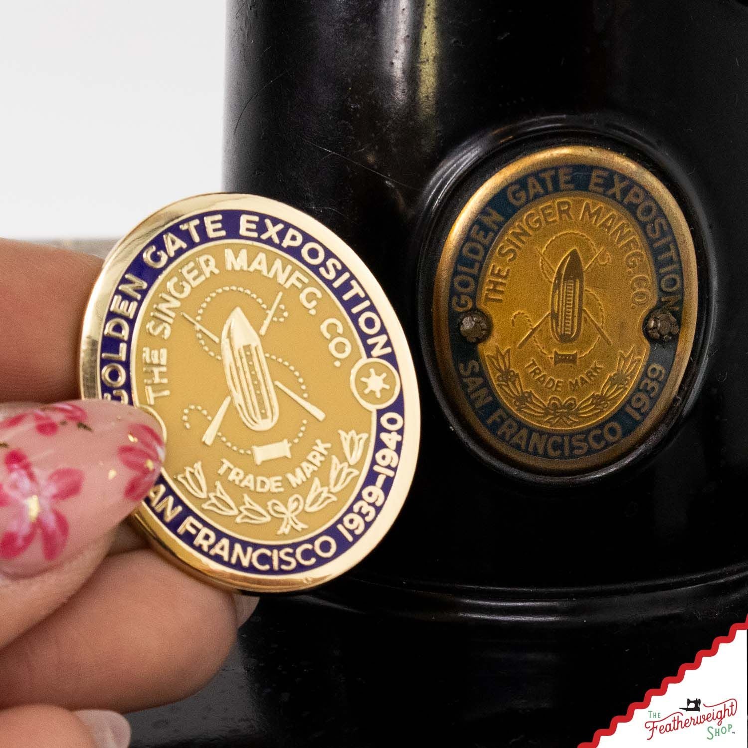 LAPEL Pin - Featherweight Badge Golden Gate