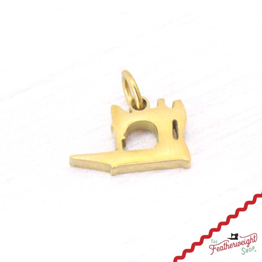Jewelry, Singer Featherweight 221 Charm, GOLD