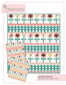 PATTERN, Picket Fence Quilt by Poppie Cotton
