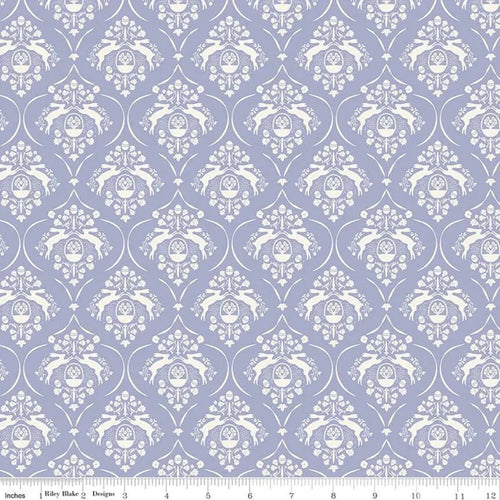 Fabric, Springtime Easter Damask by My Mind's Eye LILAC - (by the yard)