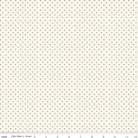 Fabric, Springtime Dots Ivory by My Mind's Eye (by the yard)