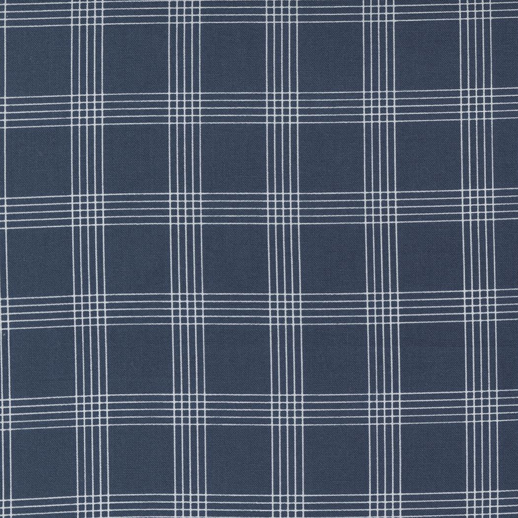 Fabric, Nantucket Summer by Camille Roskelley - Plaid Checks Navy (by the yard)