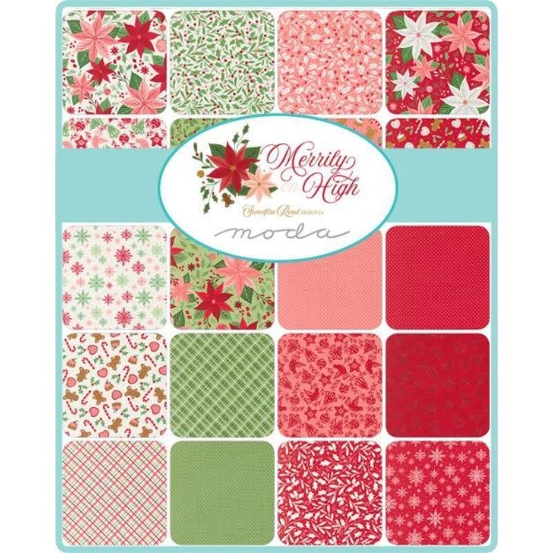 Fabric, Merrily on High by Sweetfire Road - 5" CHARM PACK
