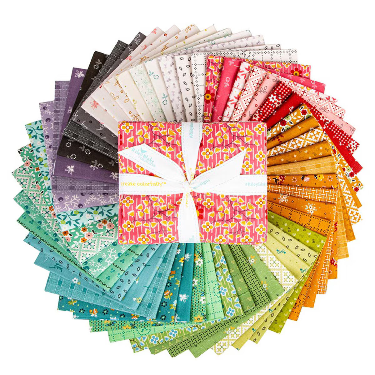 Fabric, Gentler Times by Lori Holt - FAT QUARTER BUNDLE