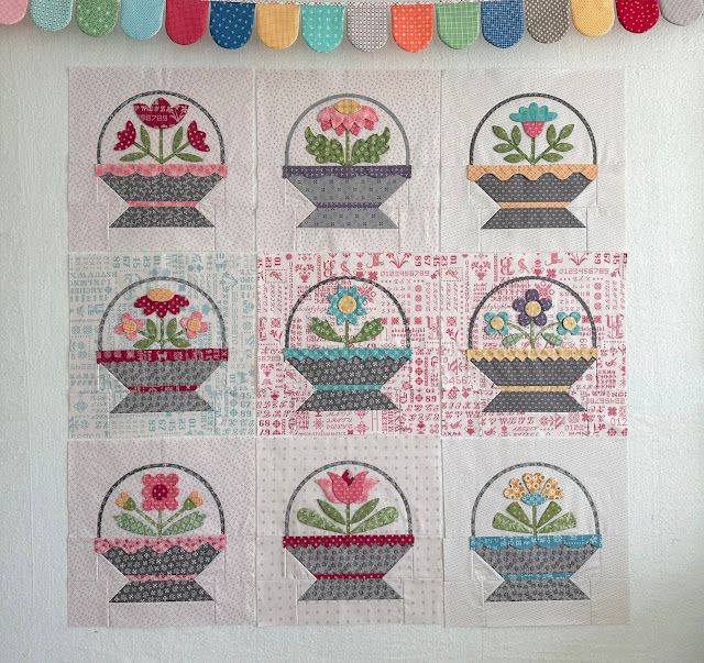 Sew Simple Shapes, Flower Basket Sampler by Lori Holt of Bee in My Bonnet