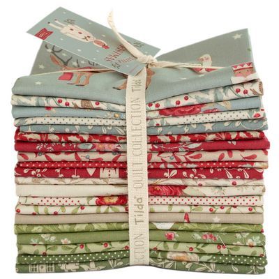Fabric, Merry Little Christmas by Tilda - FAT QUARTER BUNDLE