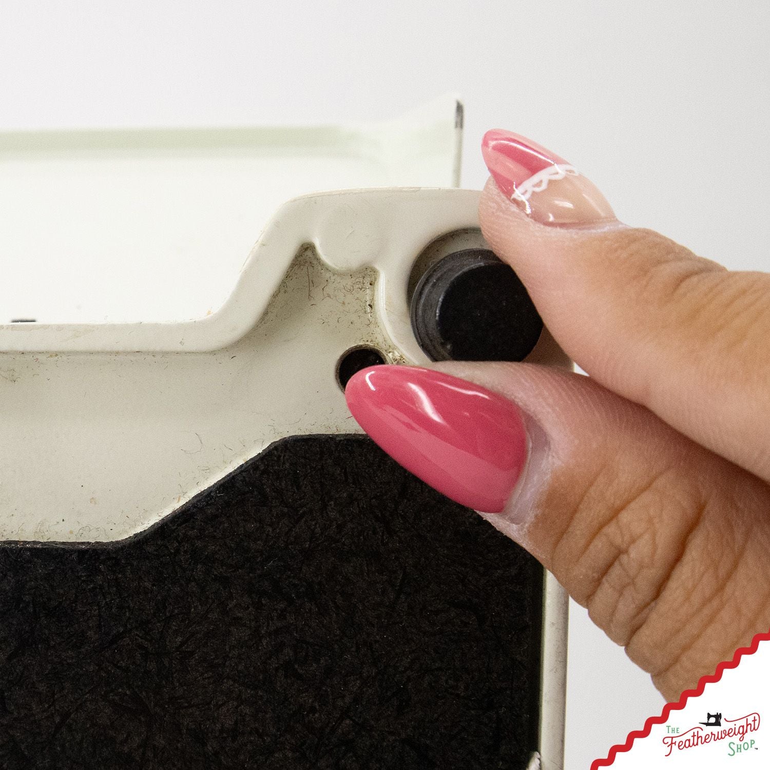 Bed Cushions, ADHESIVE Feet, White Featherweight 221K