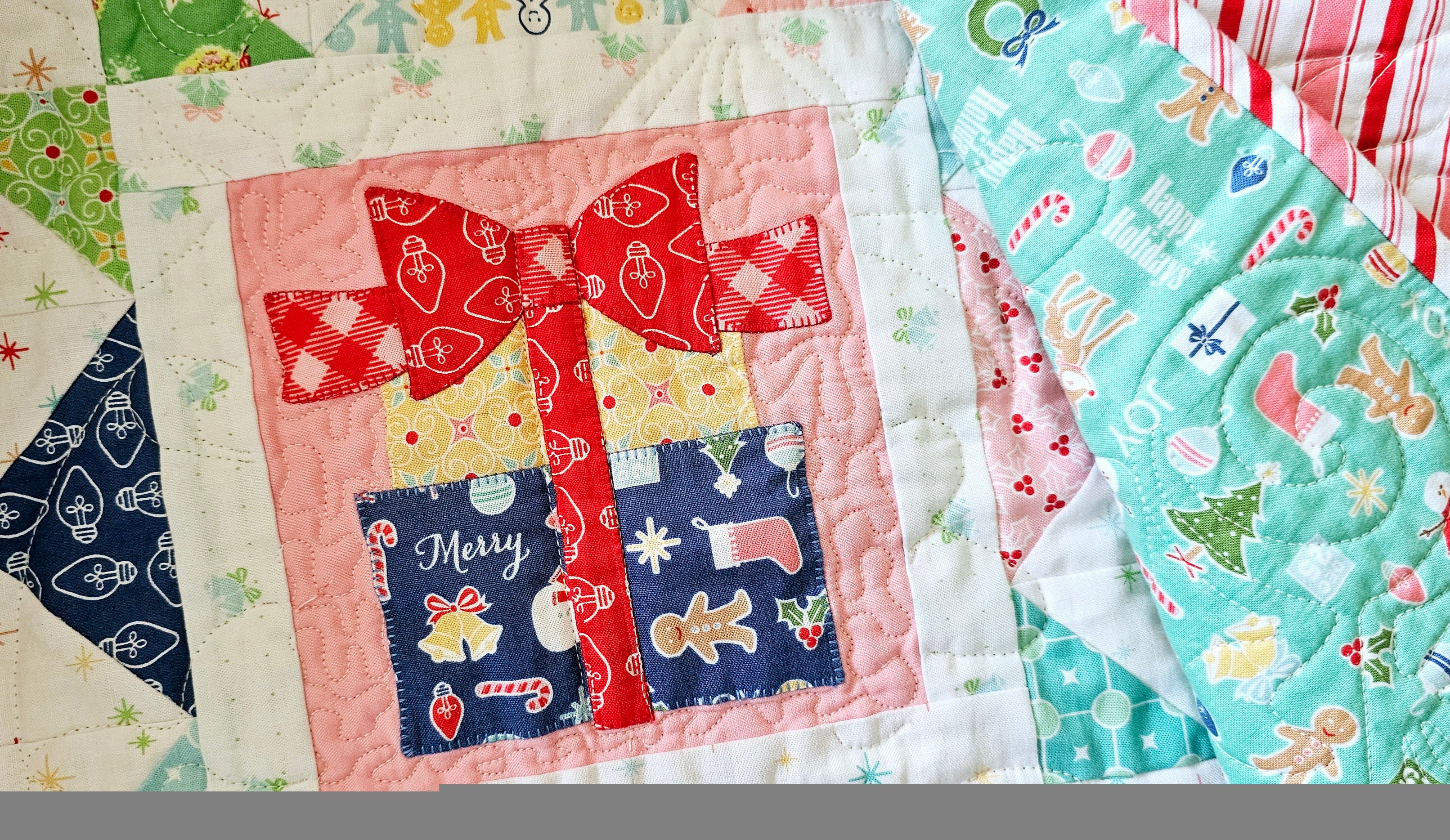 Quilt Kit, Cozy Christmas Applique' (Templates Included)