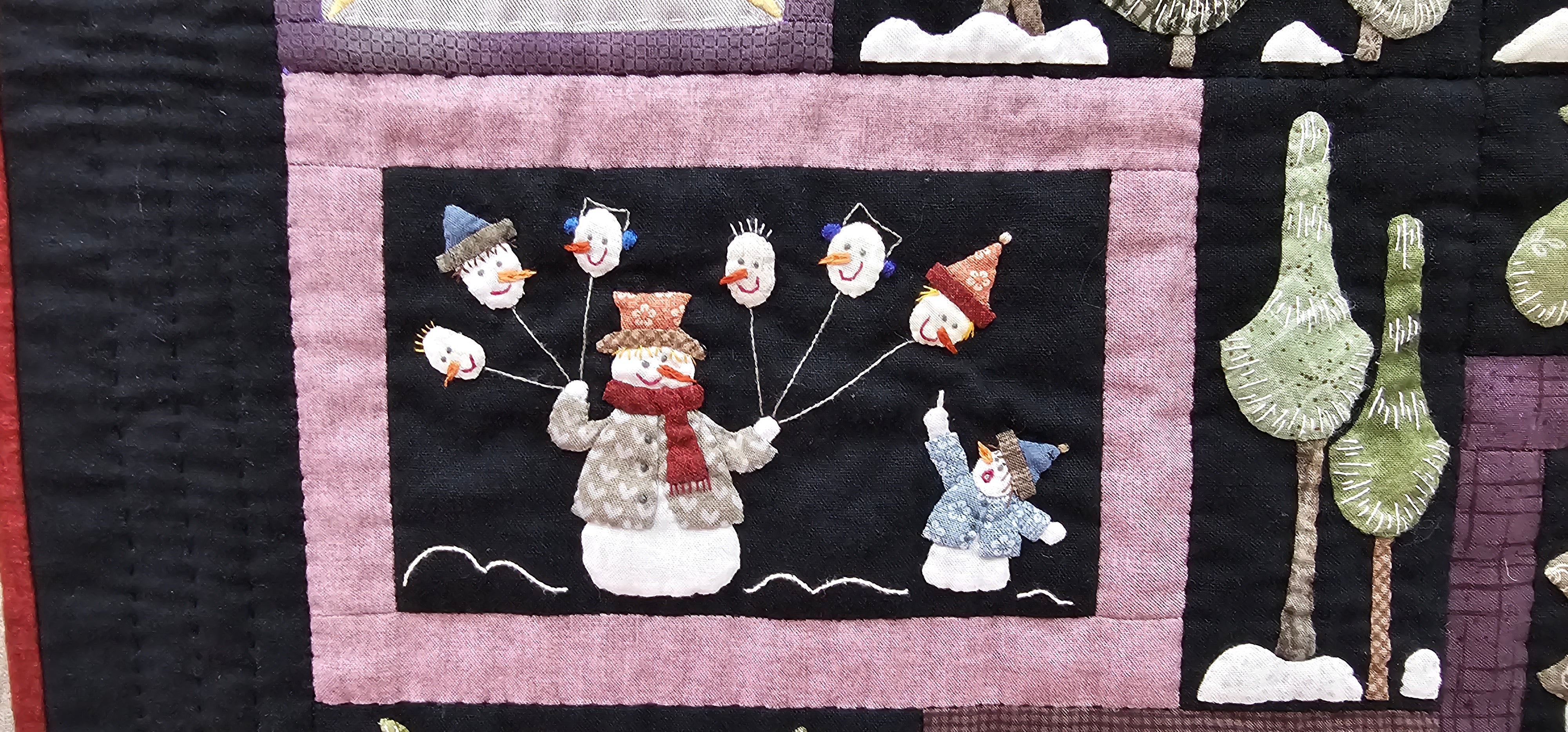 PATTERN, The Happy Snowmen WINTERQUILT by Quilt My Design