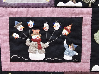 Load image into Gallery viewer, PATTERN, The Happy Snowmen WINTERQUILT by Quilt My Design