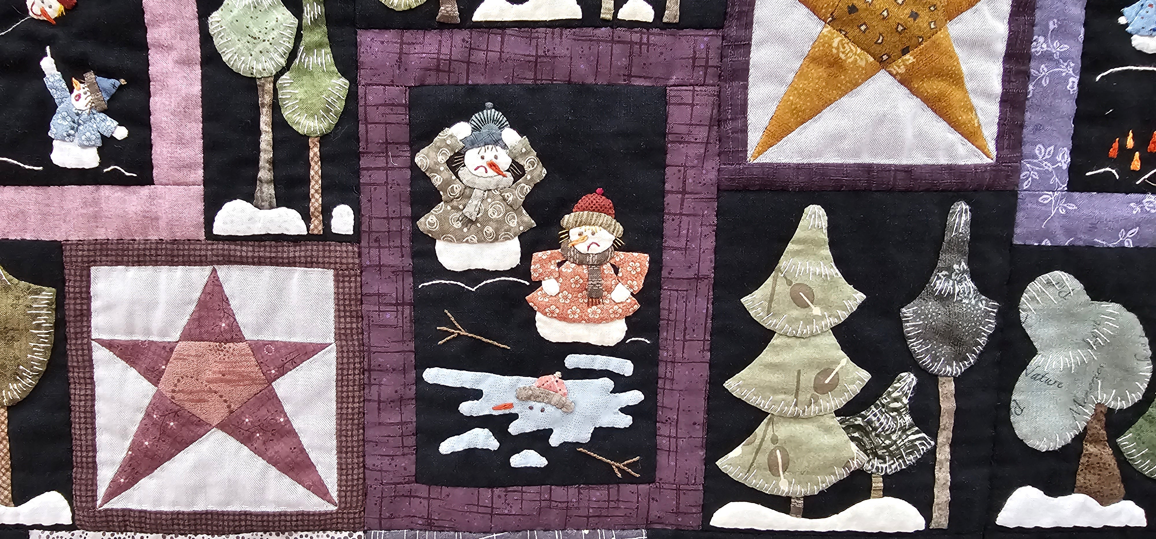 PATTERN, The Happy Snowmen WINTERQUILT by Quilt My Design