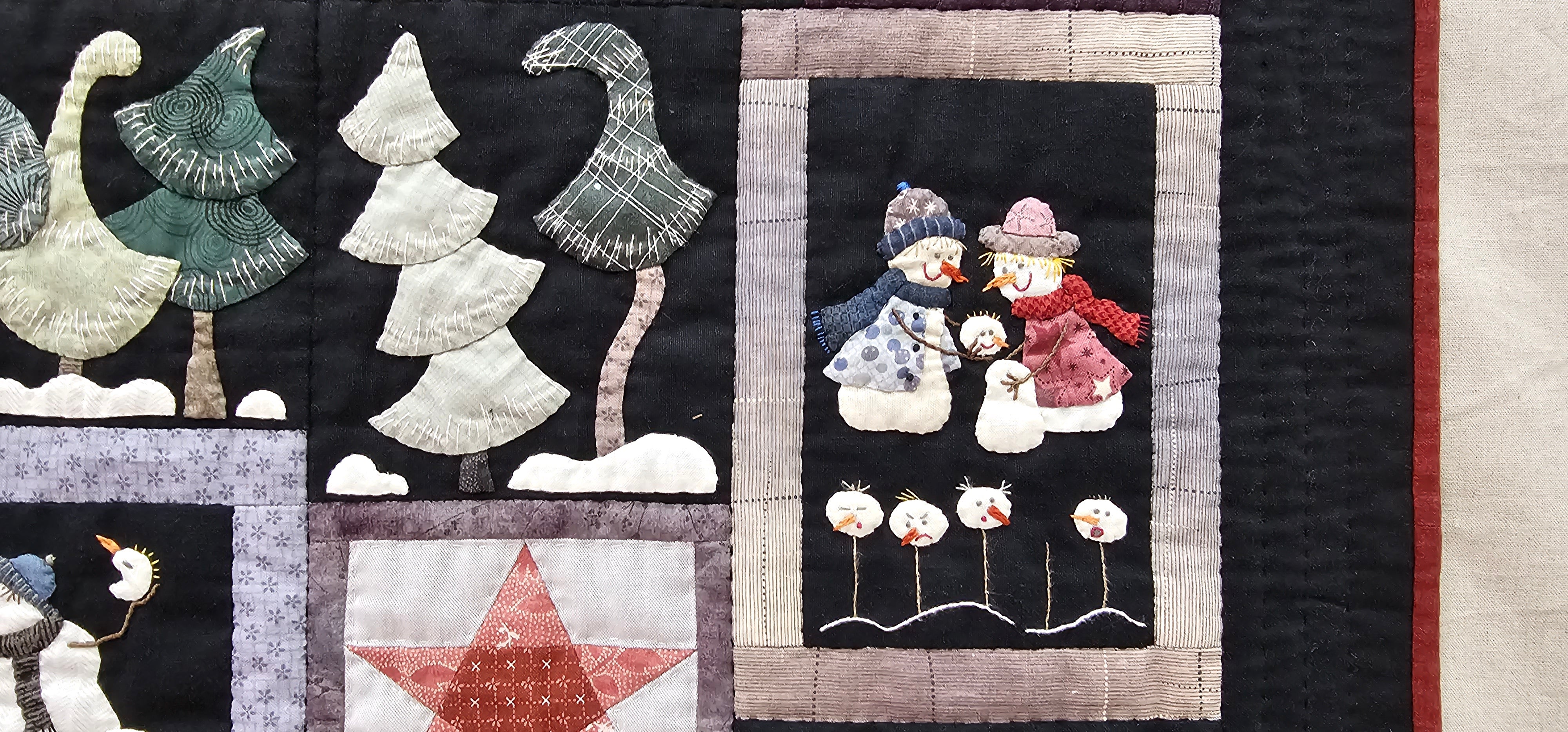 PATTERN, The Happy Snowmen WINTERQUILT by Quilt My Design