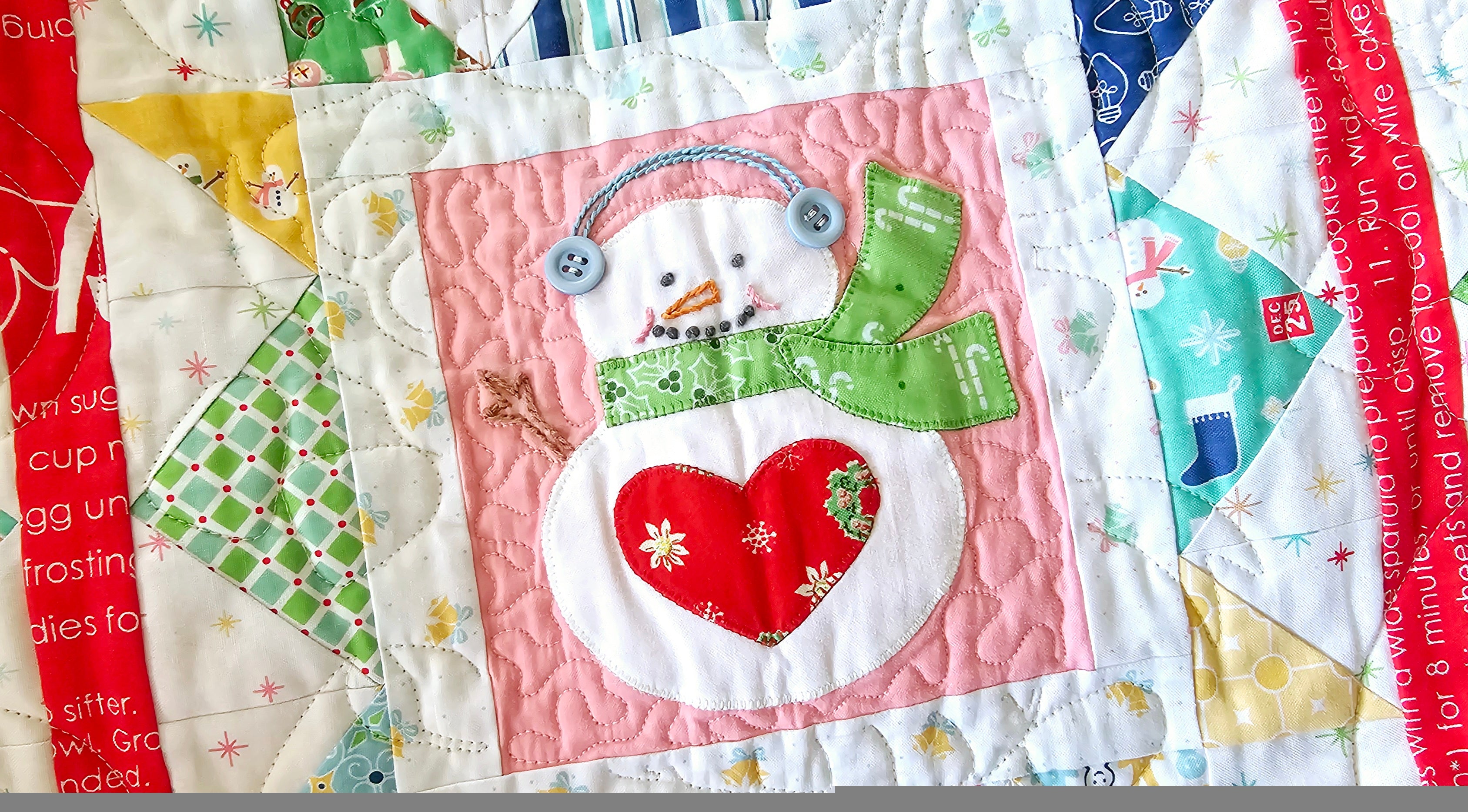 Quilt Kit, Cozy Christmas Applique' (Templates Included)