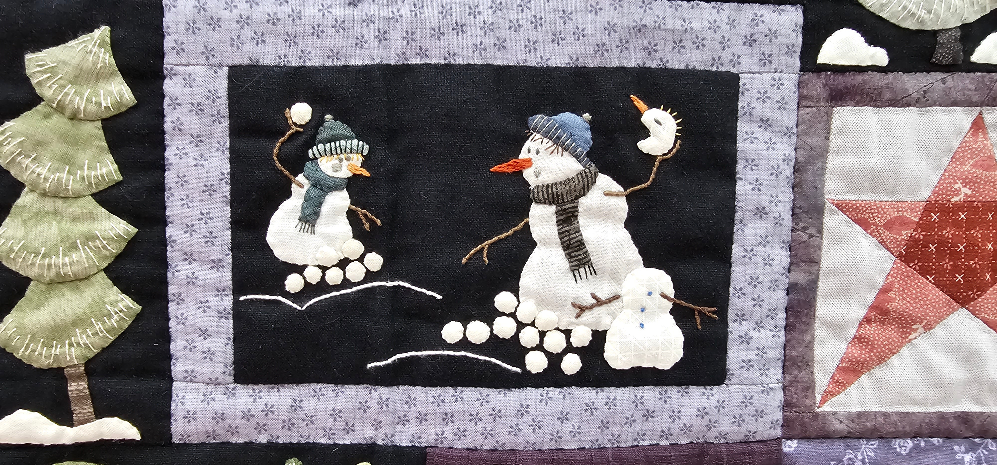 PATTERN, The Happy Snowmen WINTERQUILT by Quilt My Design