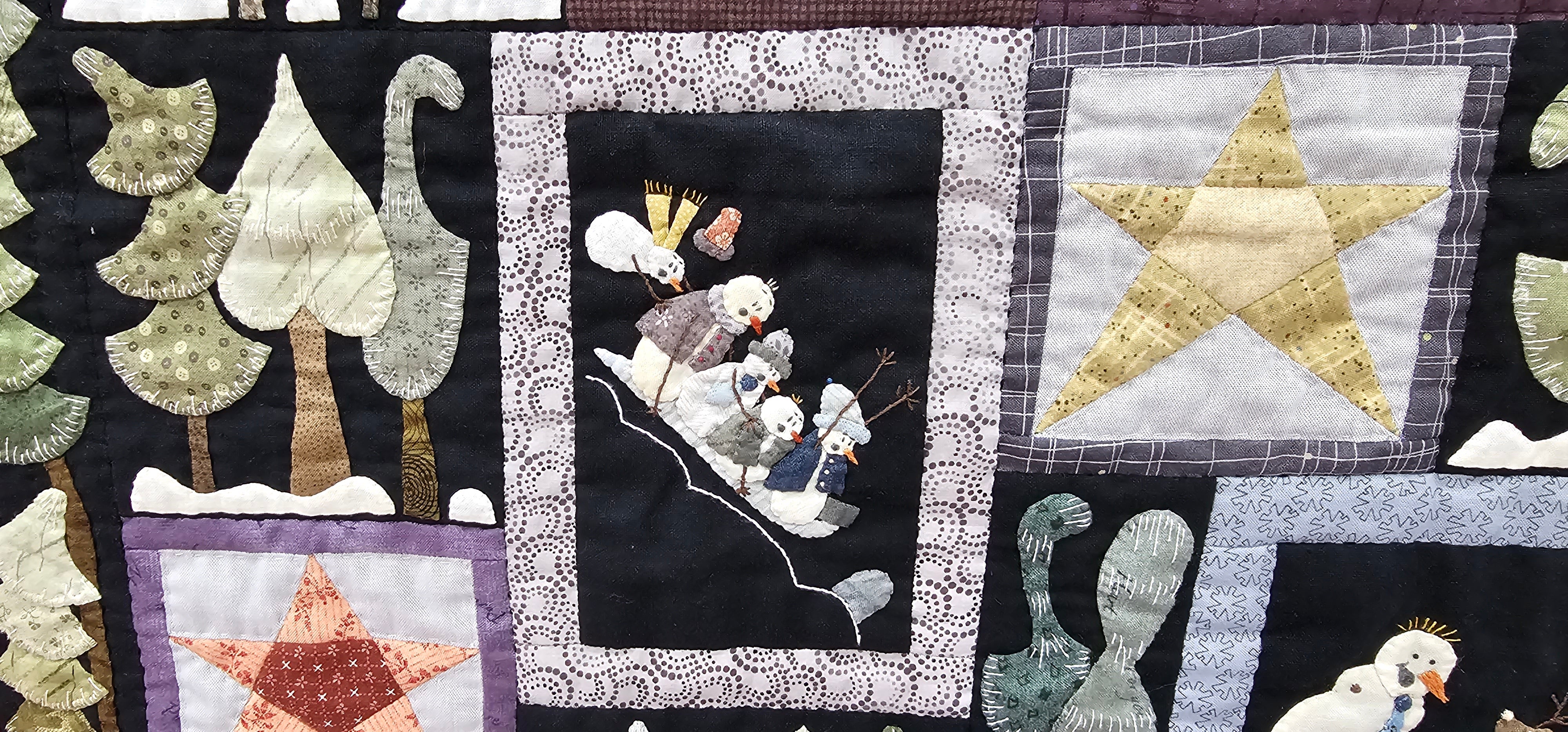 PATTERN, The Happy Snowmen WINTERQUILT by Quilt My Design