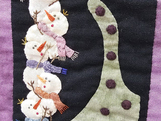 Load image into Gallery viewer, PATTERN, The Happy Snowmen WINTERQUILT by Quilt My Design