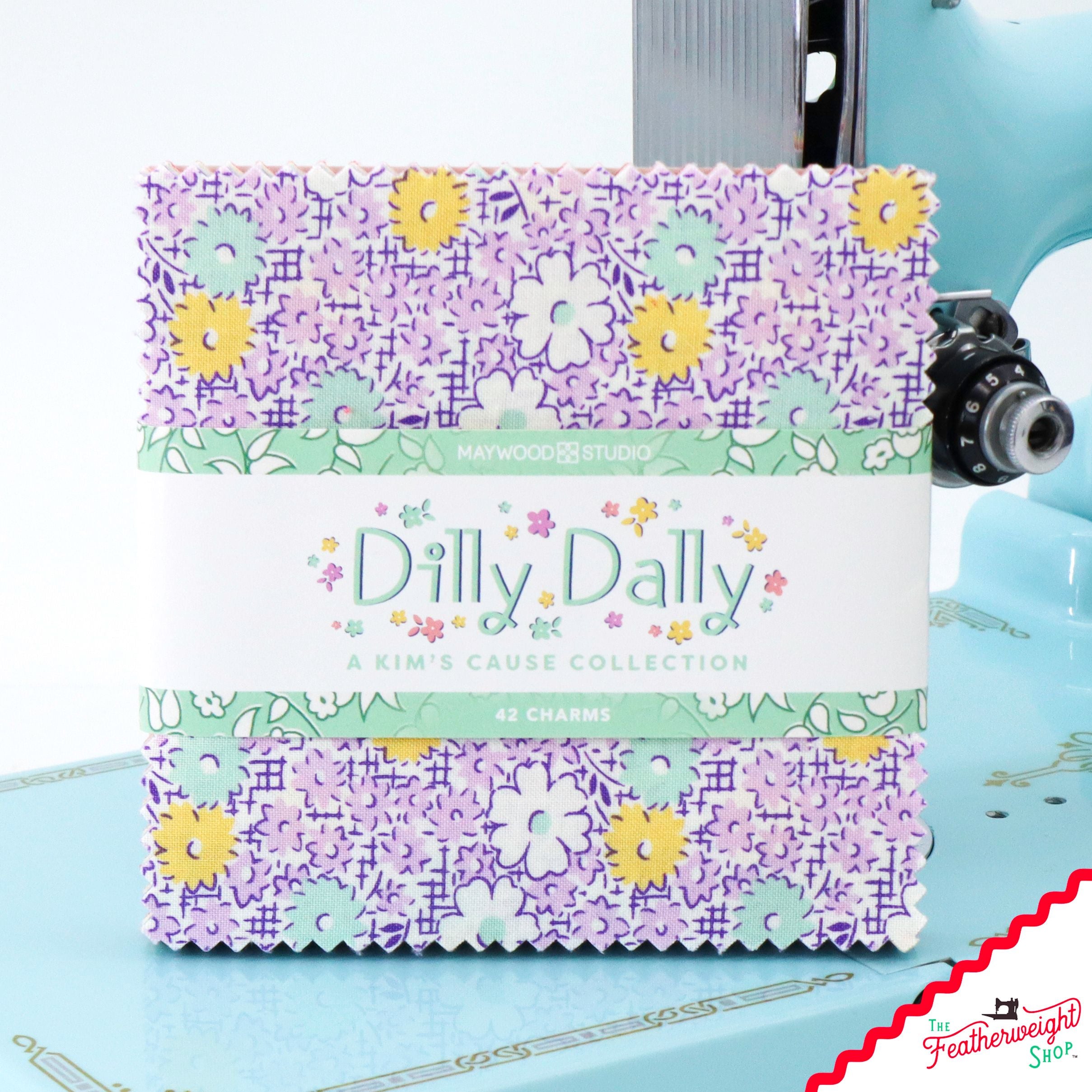 Fabric, Dilly Dally Kim's Cause Collection by Maywood Studio - 5" CHARM PACK