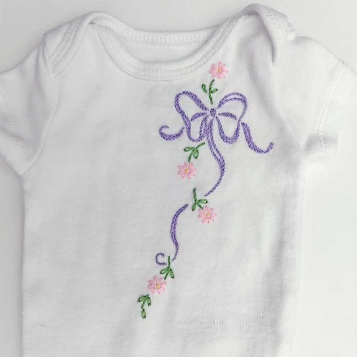 Embroidery Iron-On Transfers, Vintage-Styled Dainties - Florals & Ribbons