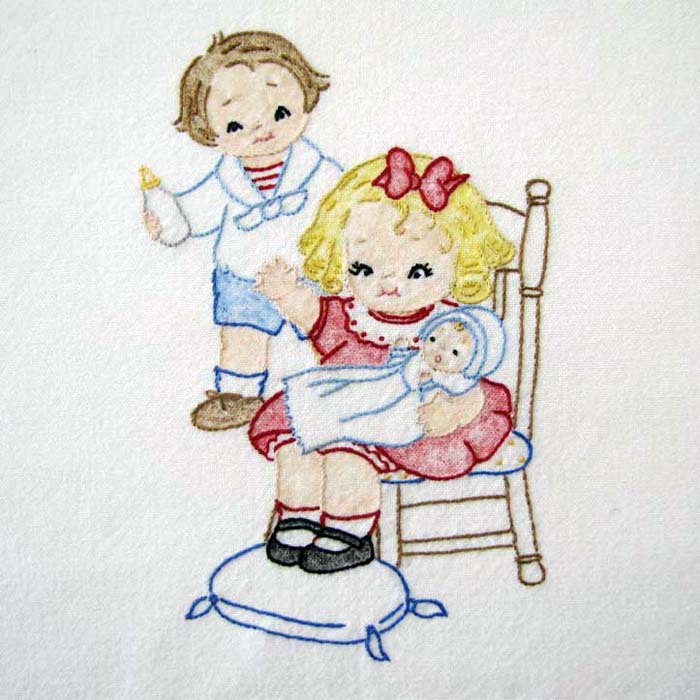 Embroidery Iron-On Transfers, Vintage-Styled Kitchen Grace Kids