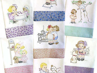 Load image into Gallery viewer, Embroidery Iron-On Transfers, Vintage-Styled Kitchen Grace Kids