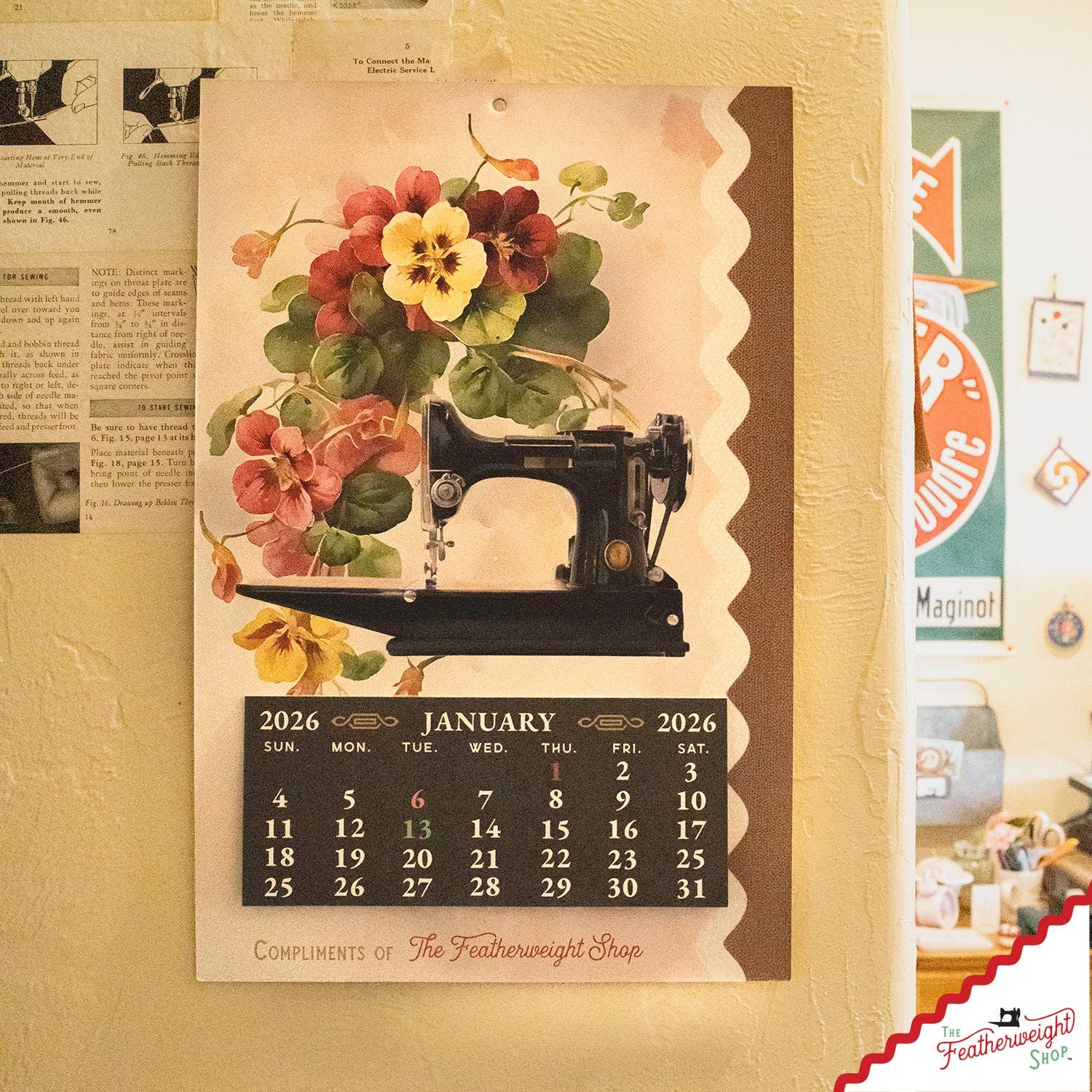 Calendar, Featherweight Shop 2026