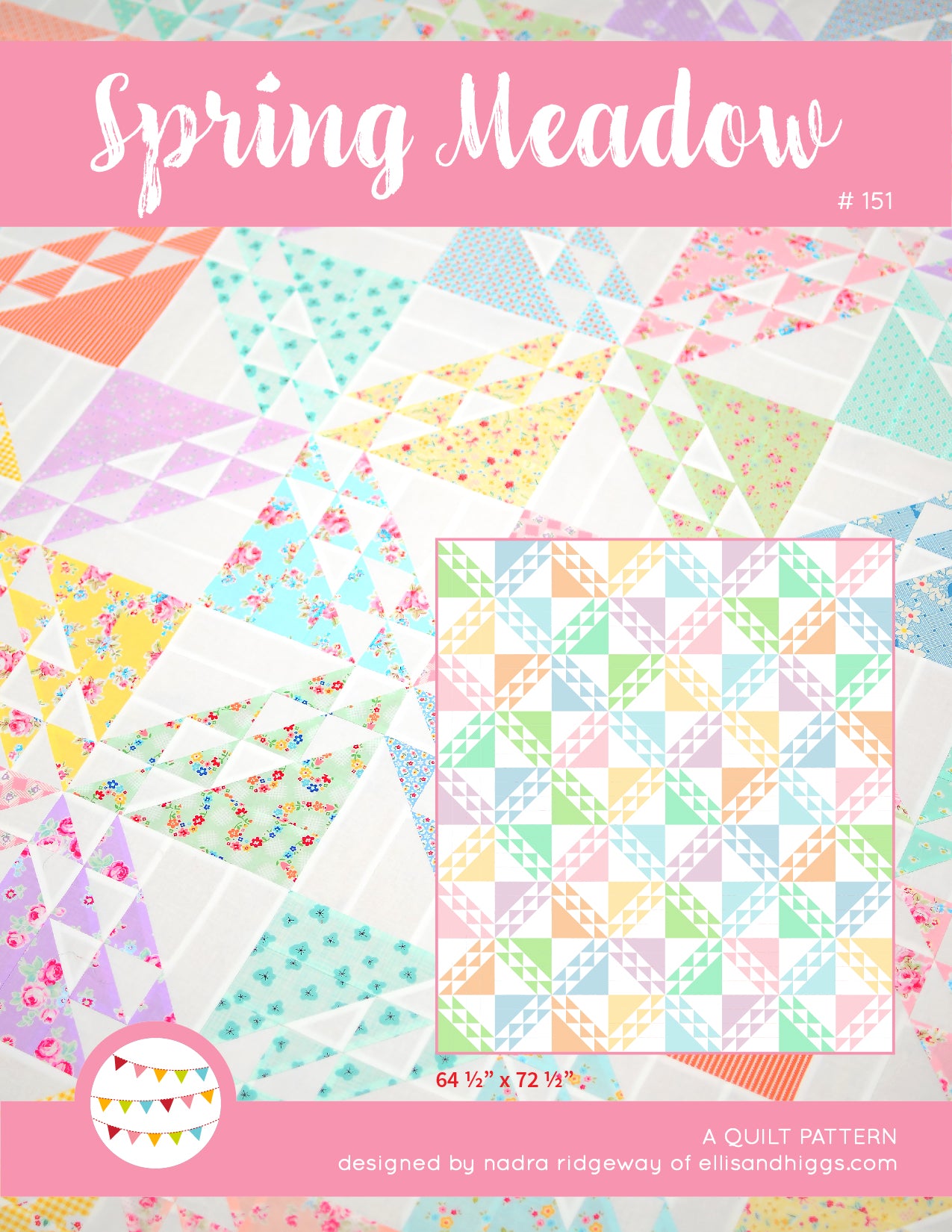 Pattern, Spring Meadow Quilt by Ellis & Higgs (digital download)