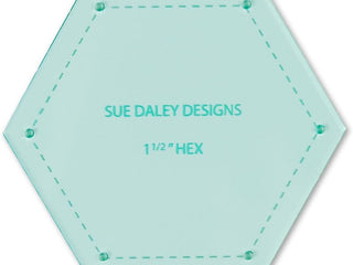 Load image into Gallery viewer, Sue Daley 1 1/2&quot; Hexagon Template For English Paper Piecing