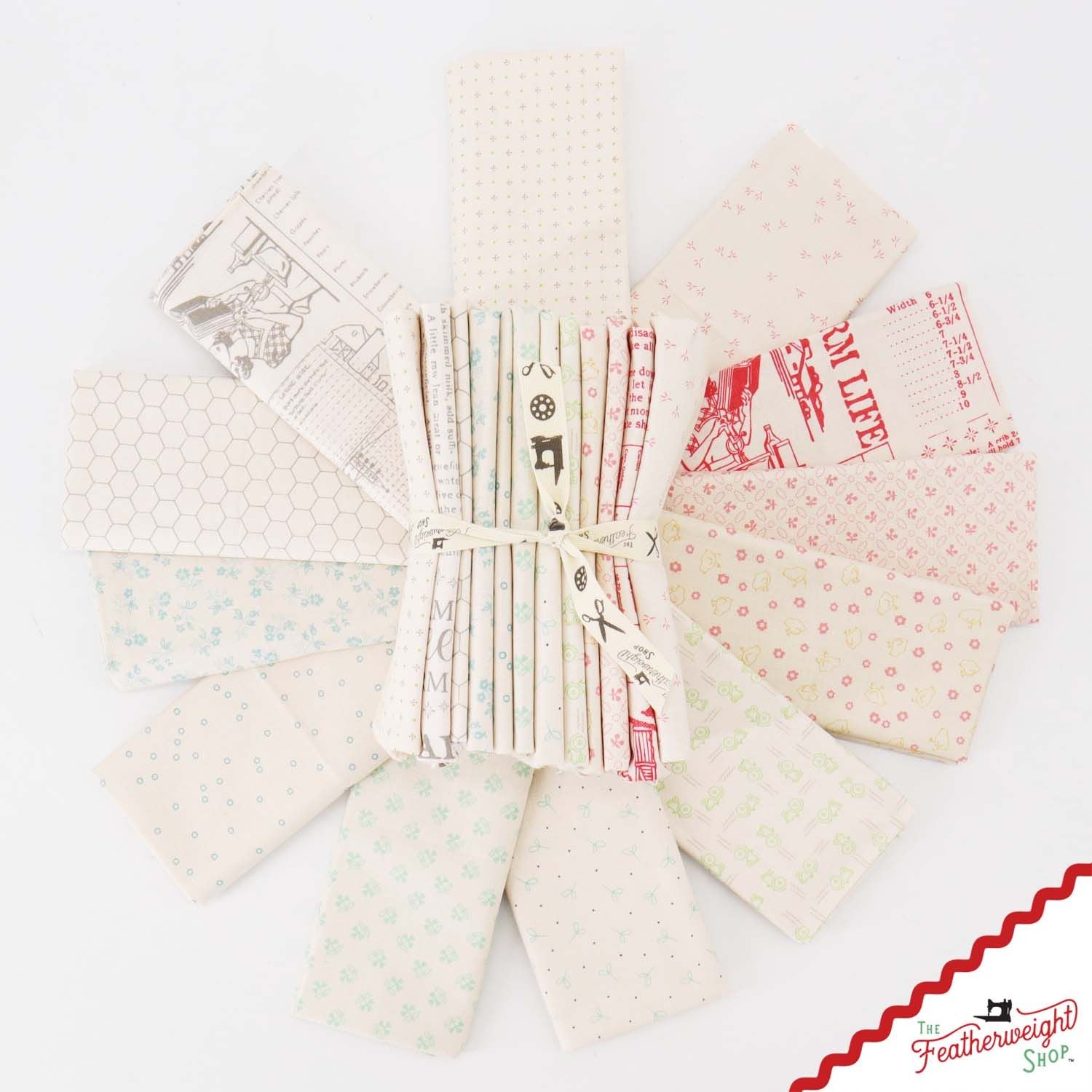 Fabric, Farmer's Daughter CURATED Backgrounds - FAT QUARTER BUNDLE
