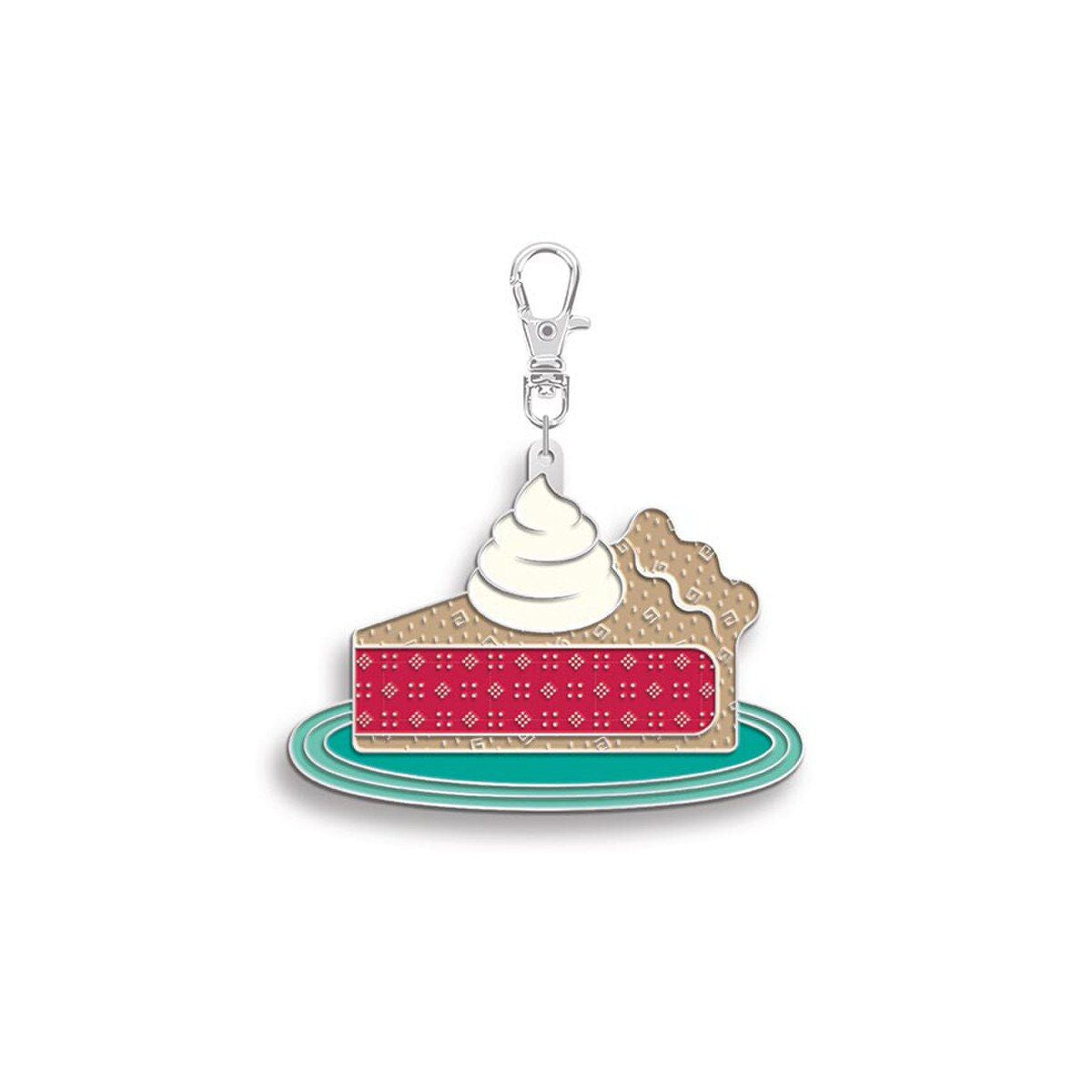 Keyring & Keychain Enamel Happy Charm, Baked With Love PIE by Lori Holt