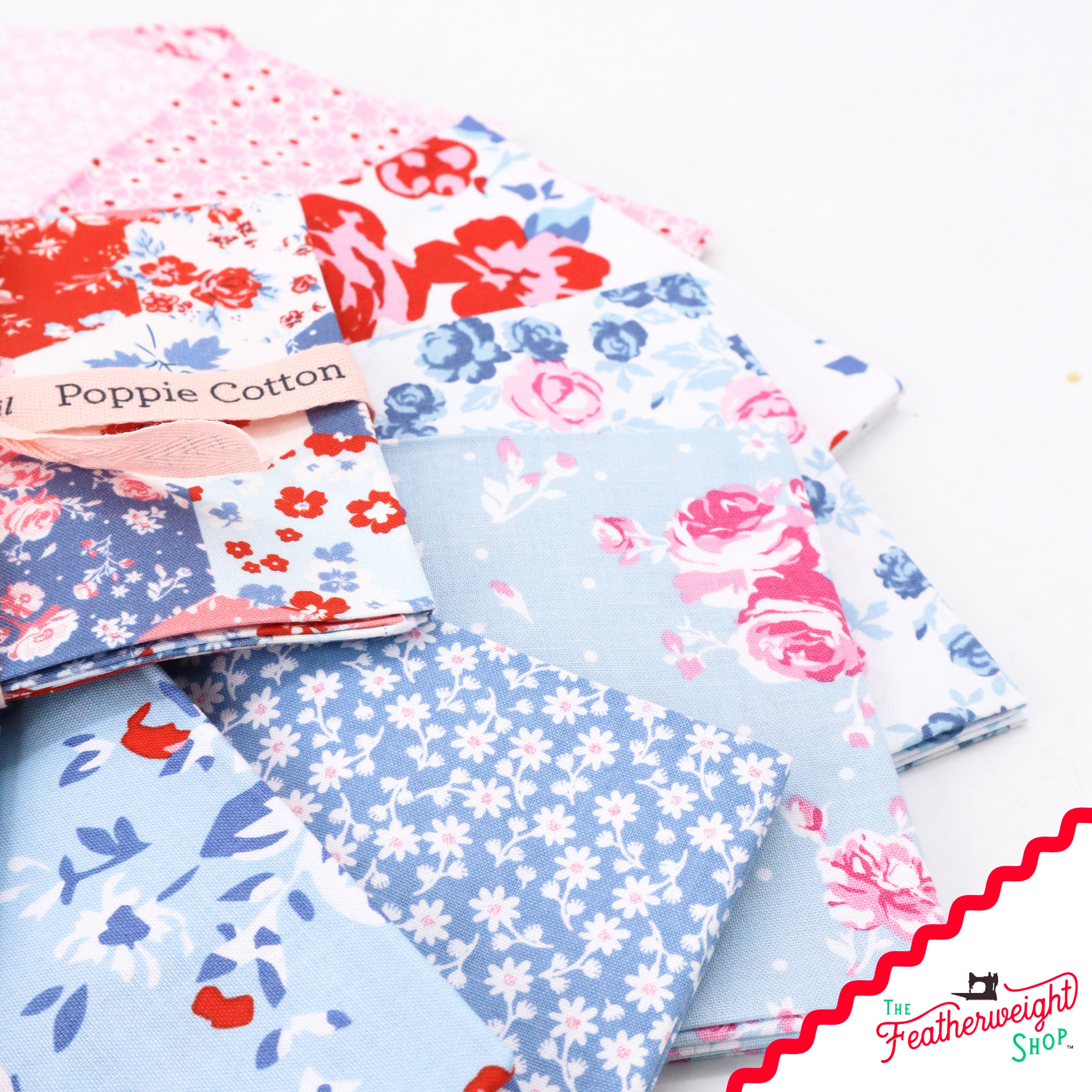 Fabric, Elise by Terri Henson for Poppie Cotton - FAT QUARTER BUNDLE
