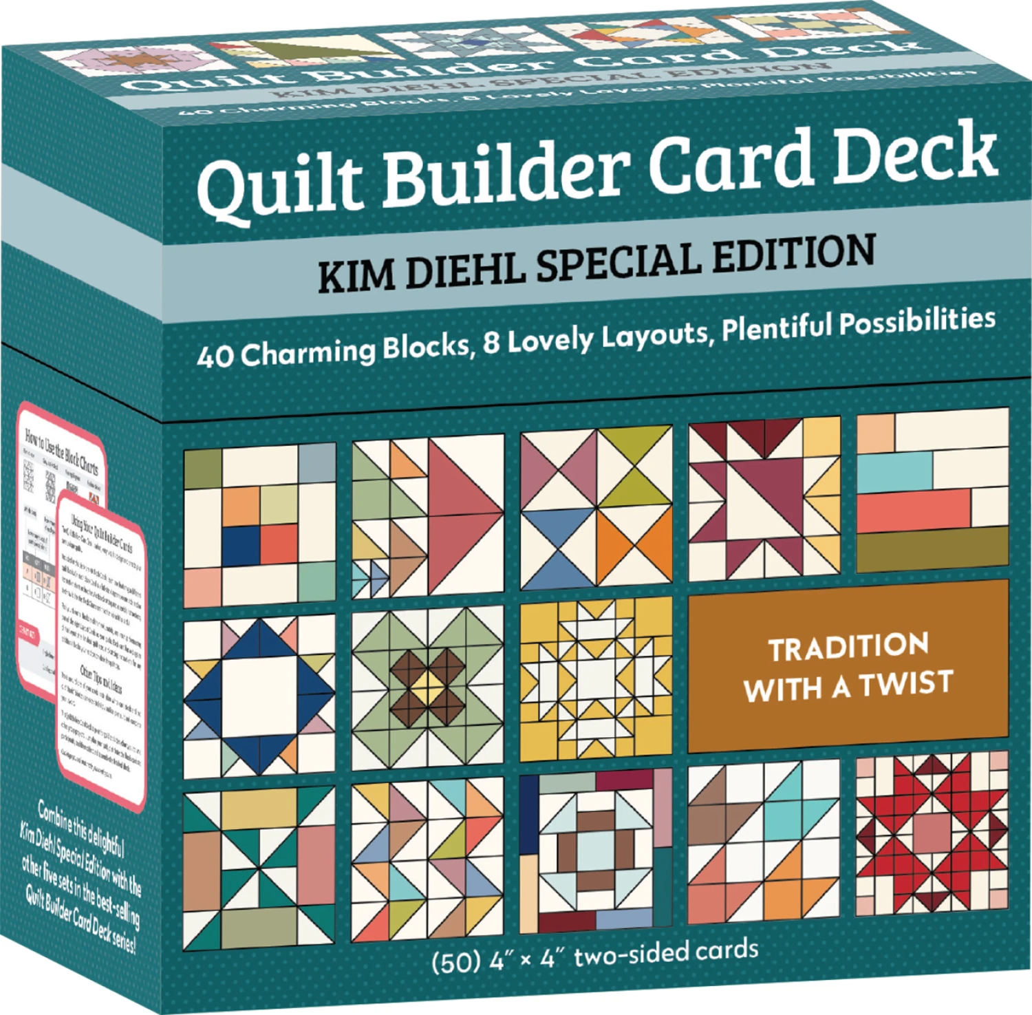 PATTERN BLOCK SET, Quilt Builder Card Deck Kim Diehl SPECIAL EDITION