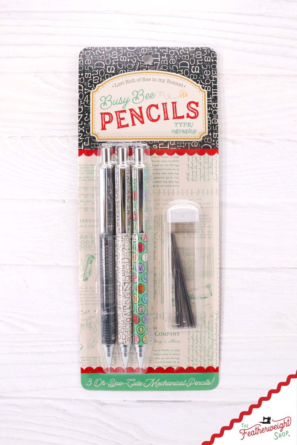 Mechanical Pencil Set BUSY BEE by Lori Holt (Set of 3)