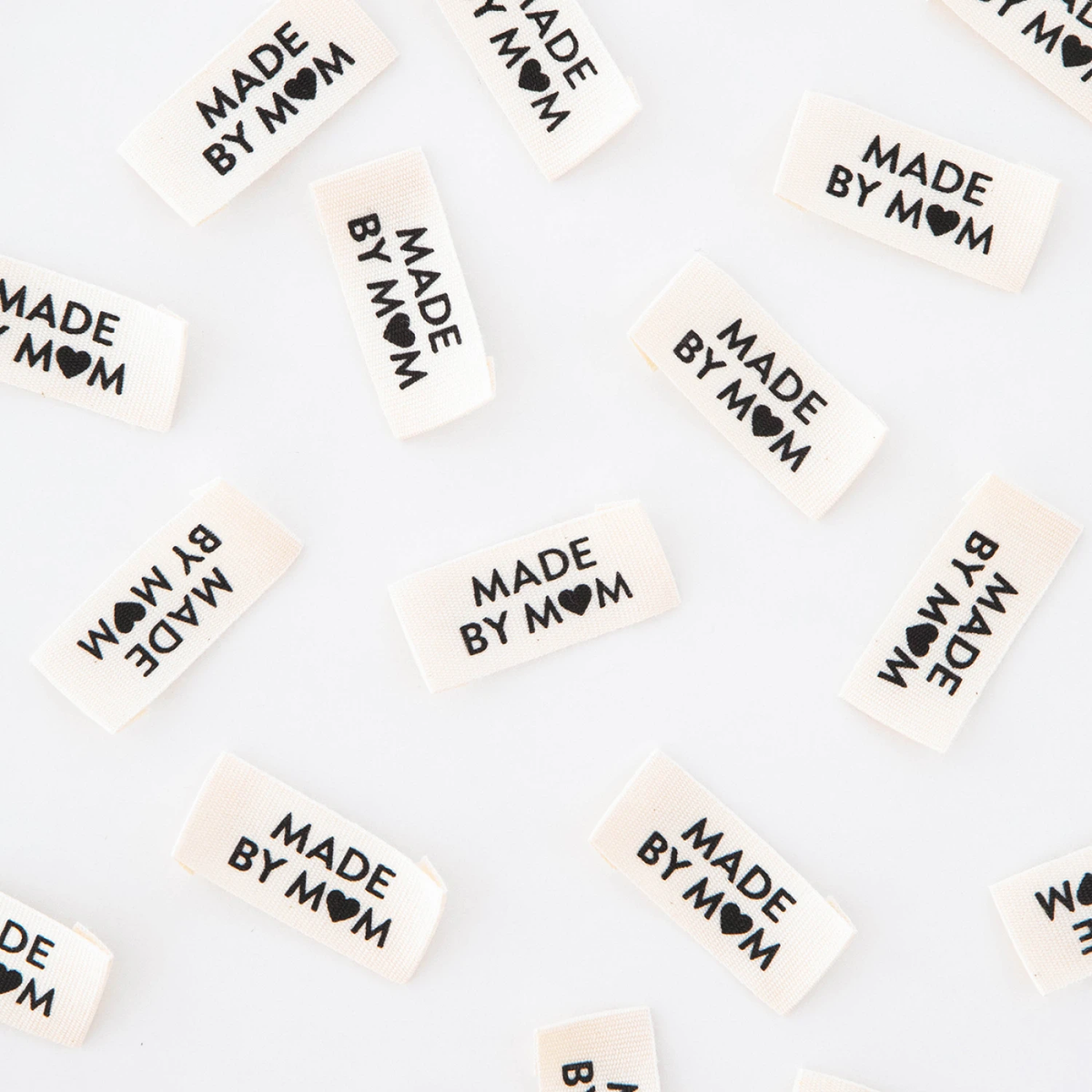 Labels, MADE BY MOM Quilt Woven Sew-In Tags by Sarah Hearts - ORGANIC COTTON
